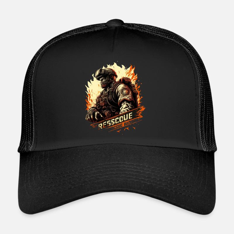 Heroes in uniform - firefighter - always ready Trucker Cap