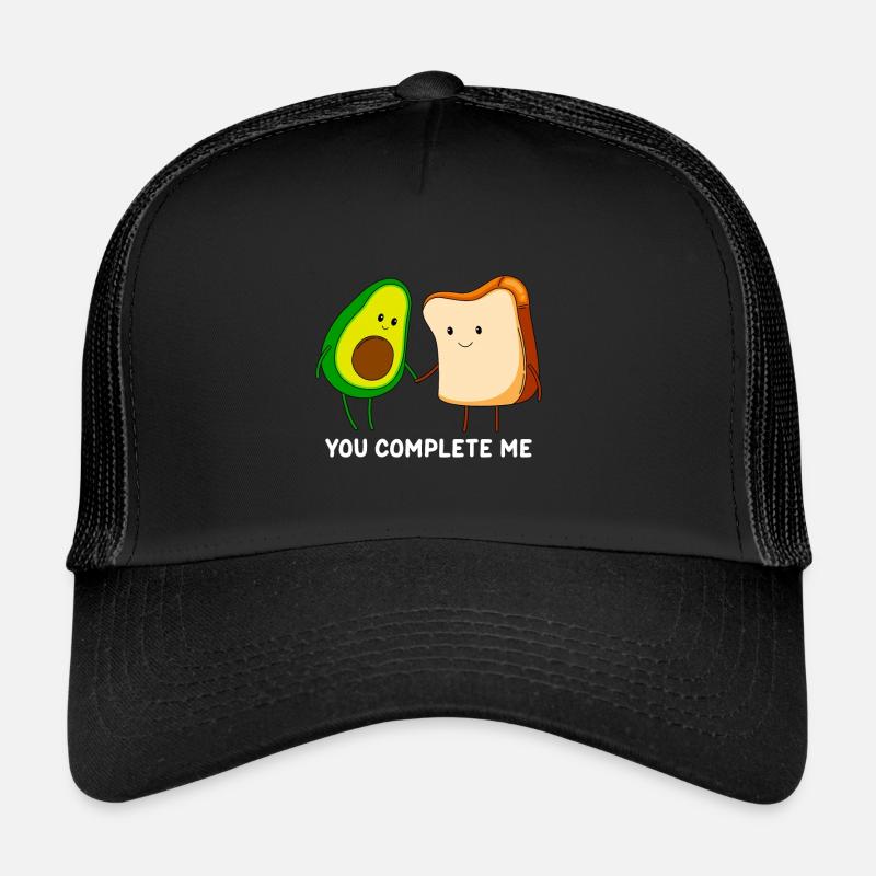 Tu me complète Avocado Love Couples Casquette trucker 