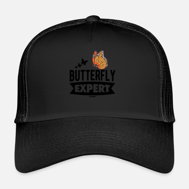 Butterfly Expert - Trucker Cap - Schwarz/Schwarz