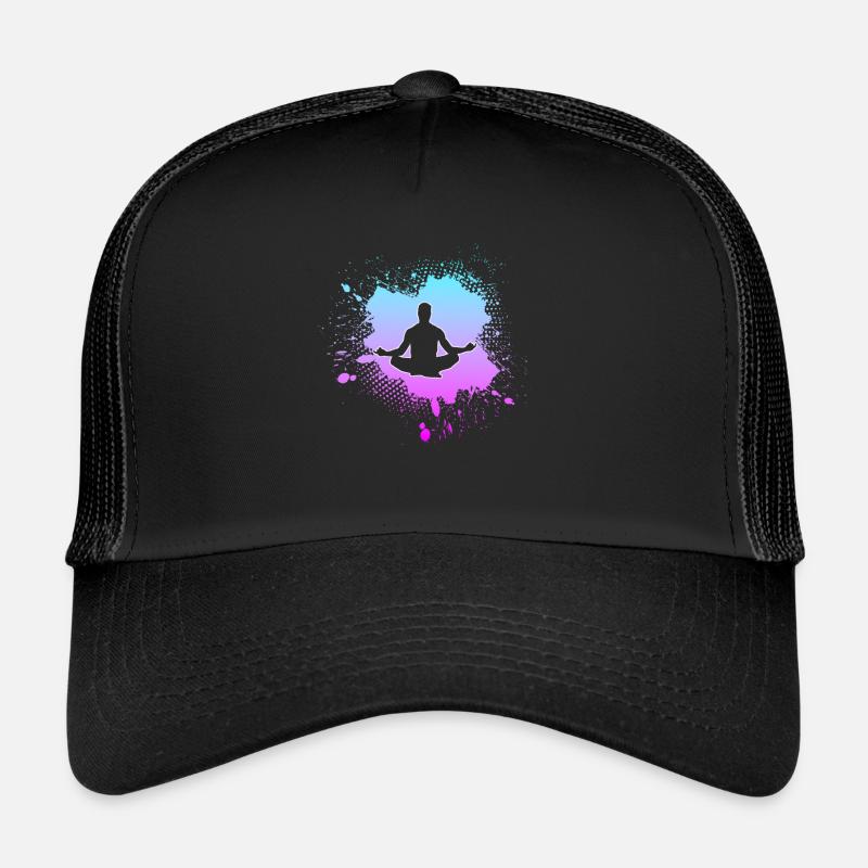 Meditation - Trucker Cap - Schwarz/Schwarz