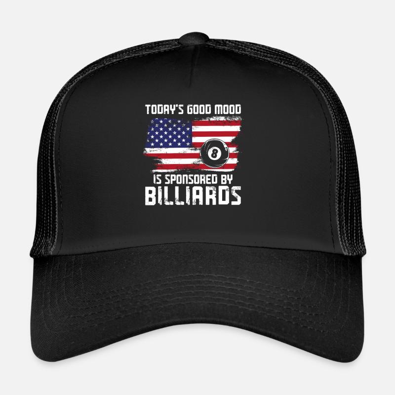 Billiards Pool Player Ball Vintage Trucker Cap