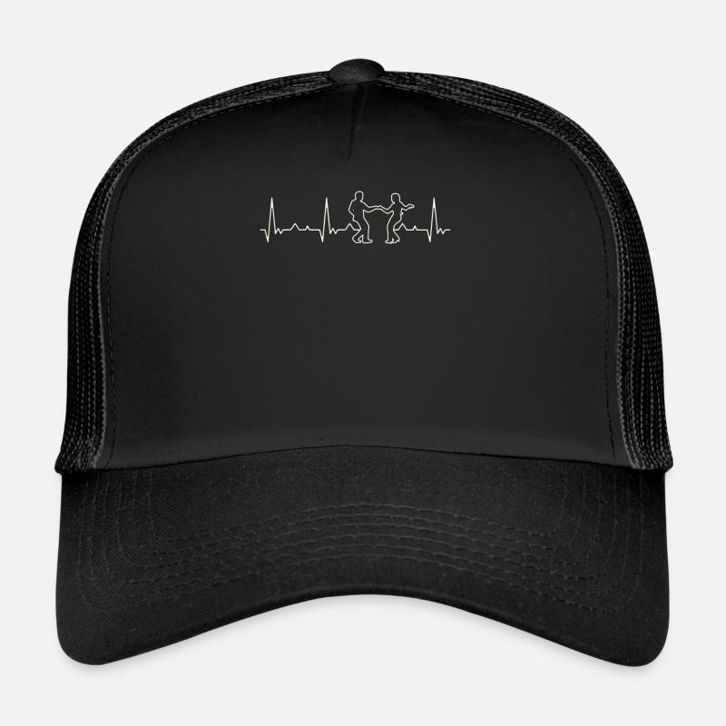 Pareja de baile. Corazón. Amor. Ekg. Legumbres. Casquette trucker 