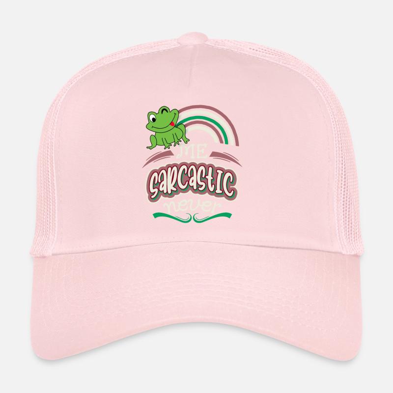 Sarkasmus, lustiger Spruch mit Laubfrosch Trucker Cap