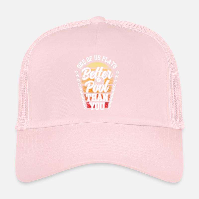 L’un de nous joue au billard mieux que toi Casquette trucker 