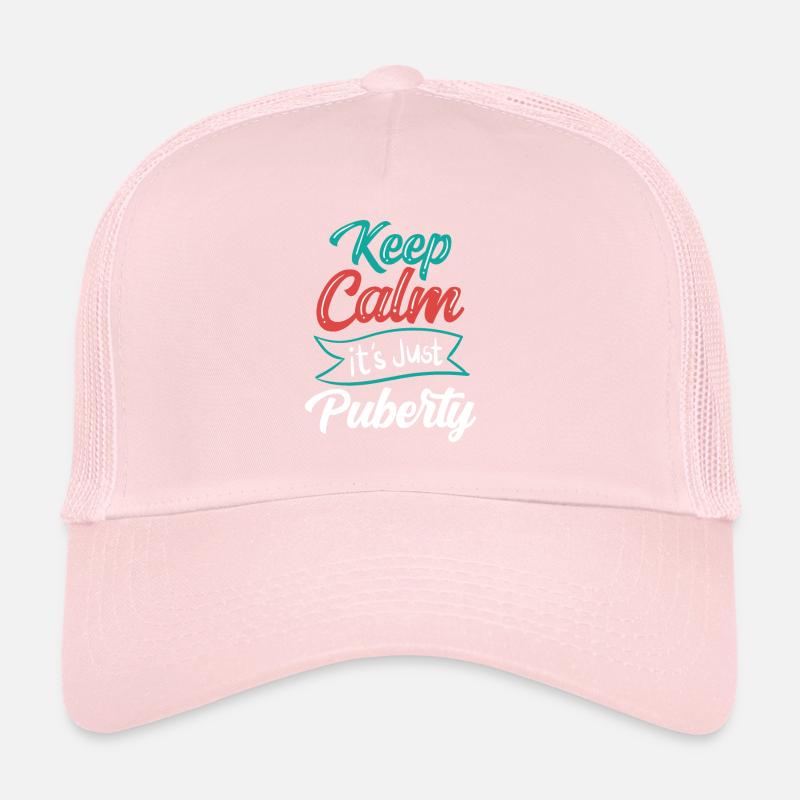 Restez calme Seule la puberté a grandi Casquette trucker 