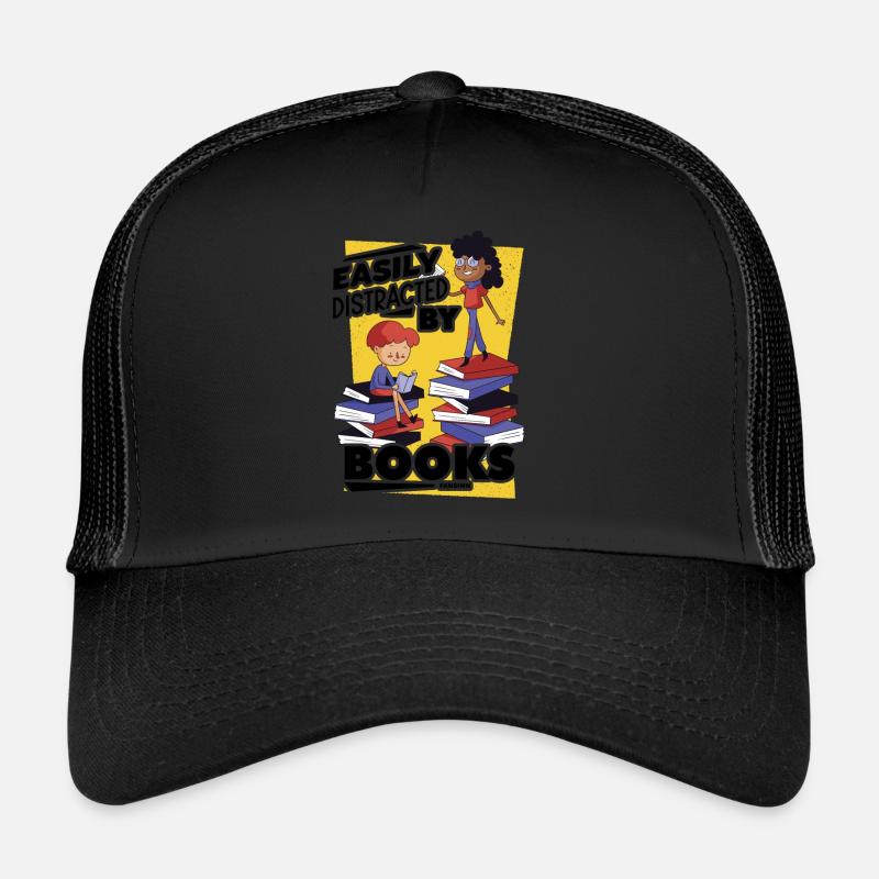 Easily Distracted By Books Trucker Cap