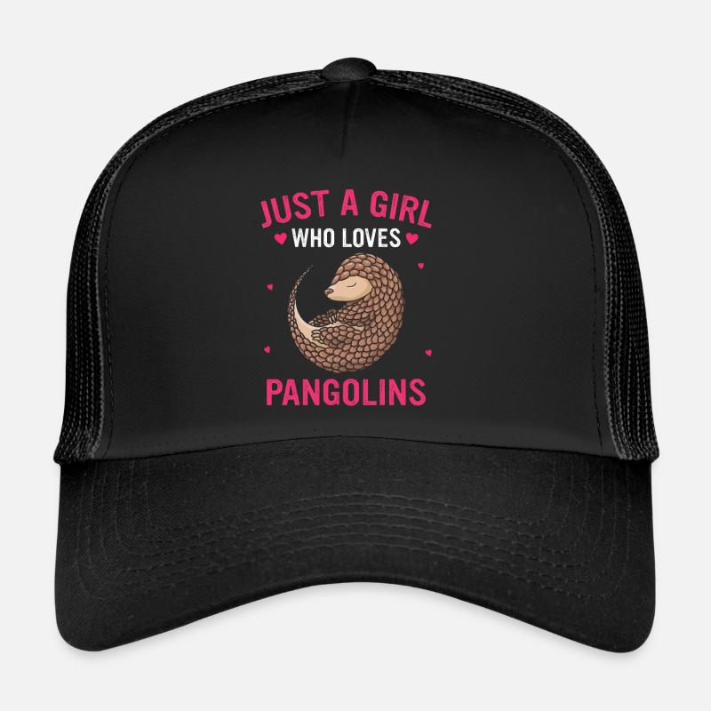 Pangolin Tier Pangoline vom Aussterben bedrohte Ar - Trucker Cap - Schwarz/Schwarz