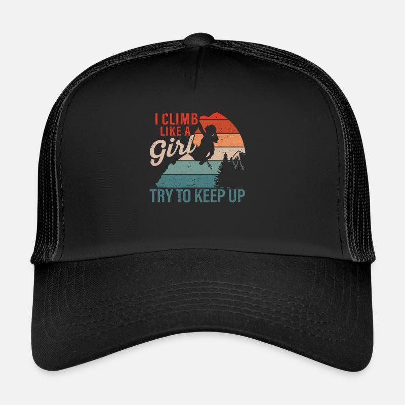 Escalade Je grimpe comme une fille Expériences Casquette trucker 