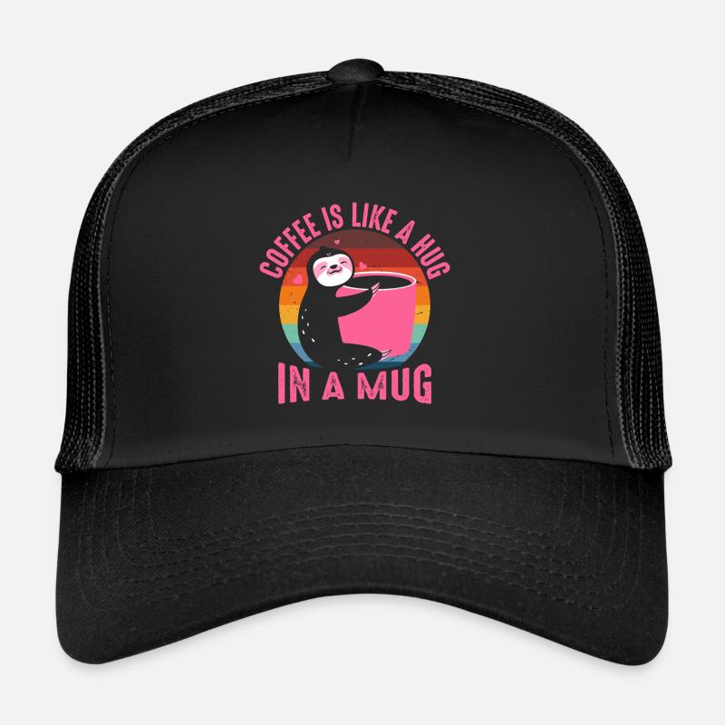 Le café est comme un câlin dans une tasse Casquette trucker 