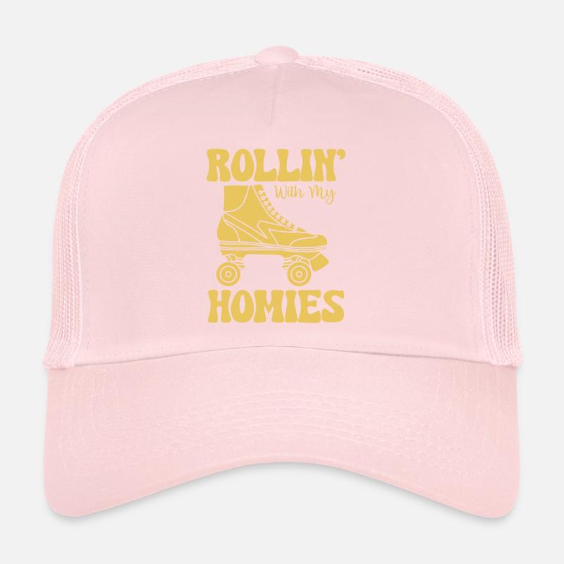 Roller Skating - Rollin avec mes copains Casquette trucker 
