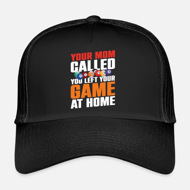 Billiards Pool Player Ball Mom Trucker Cap