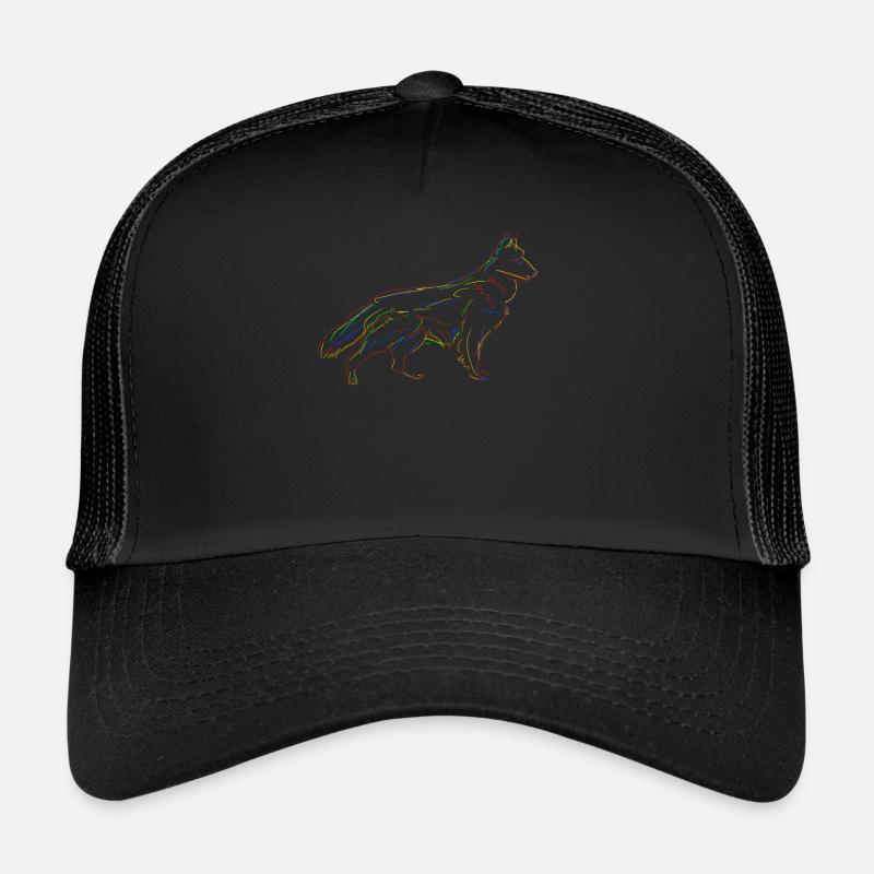 Chiens de berger Chien de berger blanc Casquette trucker 