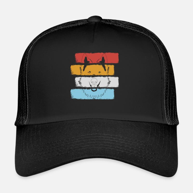 White Shepherd Shepherd Dogs Trucker Cap