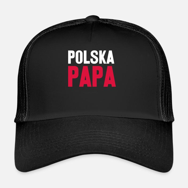 Pologne Père Mât Papa Drapeau Polonais Casquette trucker 