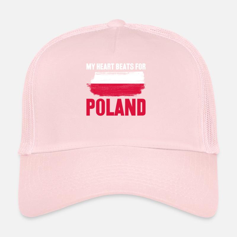 Poland Polish flag Pole Trucker Cap