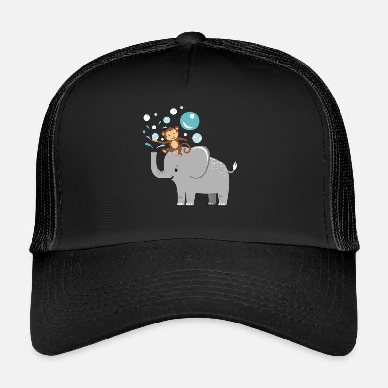 Bulles de savon éléphant singe enfants Casquette trucker 
