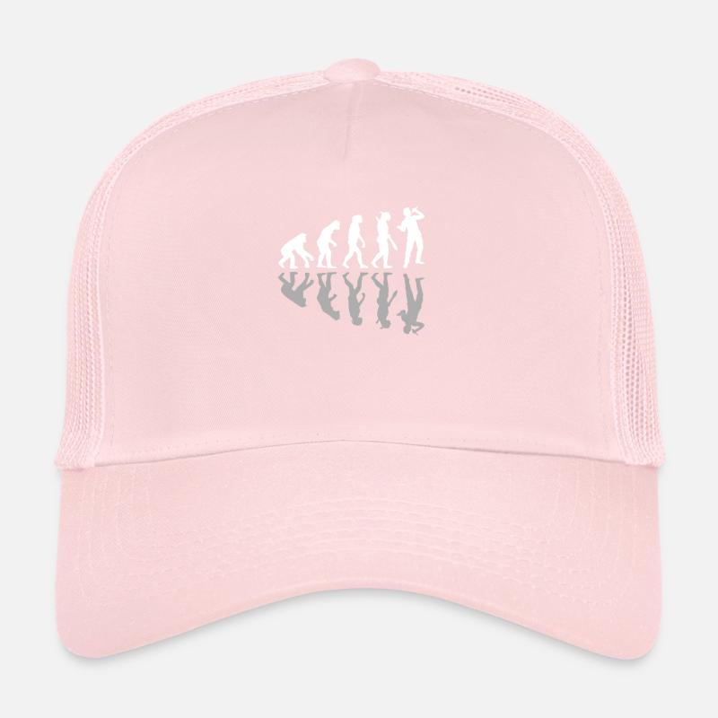 Human Evolution Chanteur Chantant Mélomane Casquette trucker 