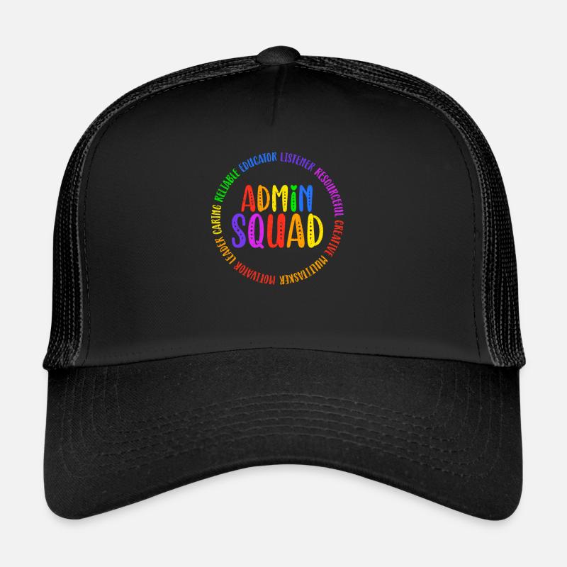 Admin Squad Admin Assistant Administrative Cool Trucker Cap