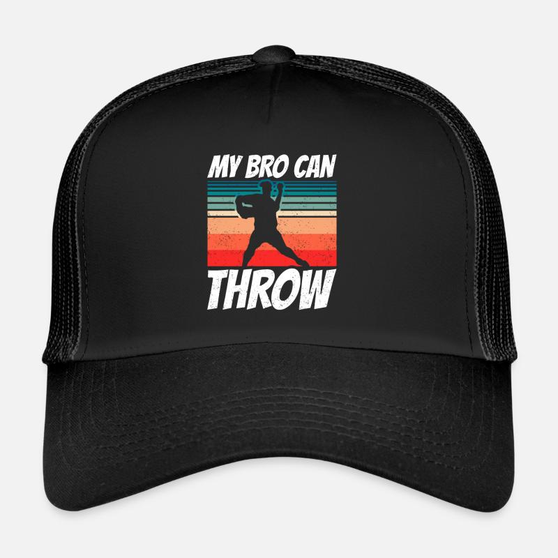 Mein Bruder Kann Werfen Werfer Baseball Pitcher Trucker Cap