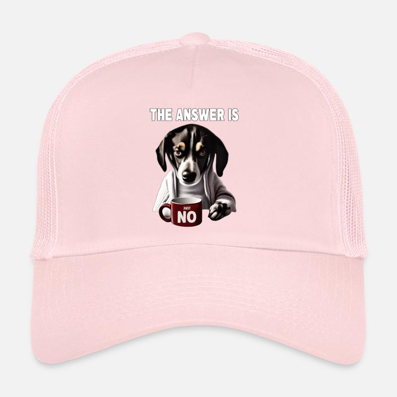 The answer is no. Grumpy Funny Dog Trucker Cap