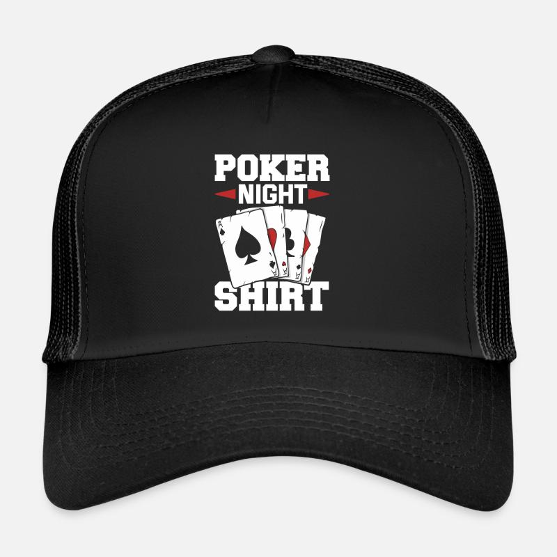 Poker Player Poker Player Poker Gift Trucker Cap