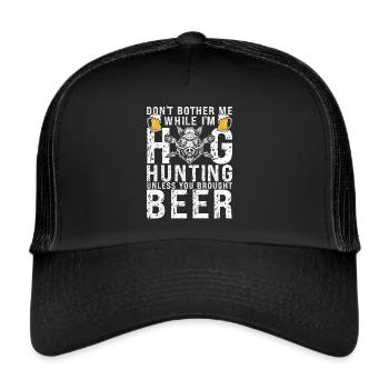 Pig Hunting Hunter Pig Hunting - Trucker Cap - black/black - Front