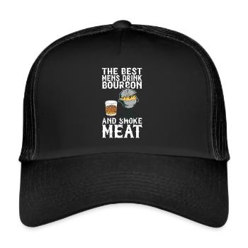Bourbon Smoker Barbecue Whiskey - Trucker Cap - black/black - Front