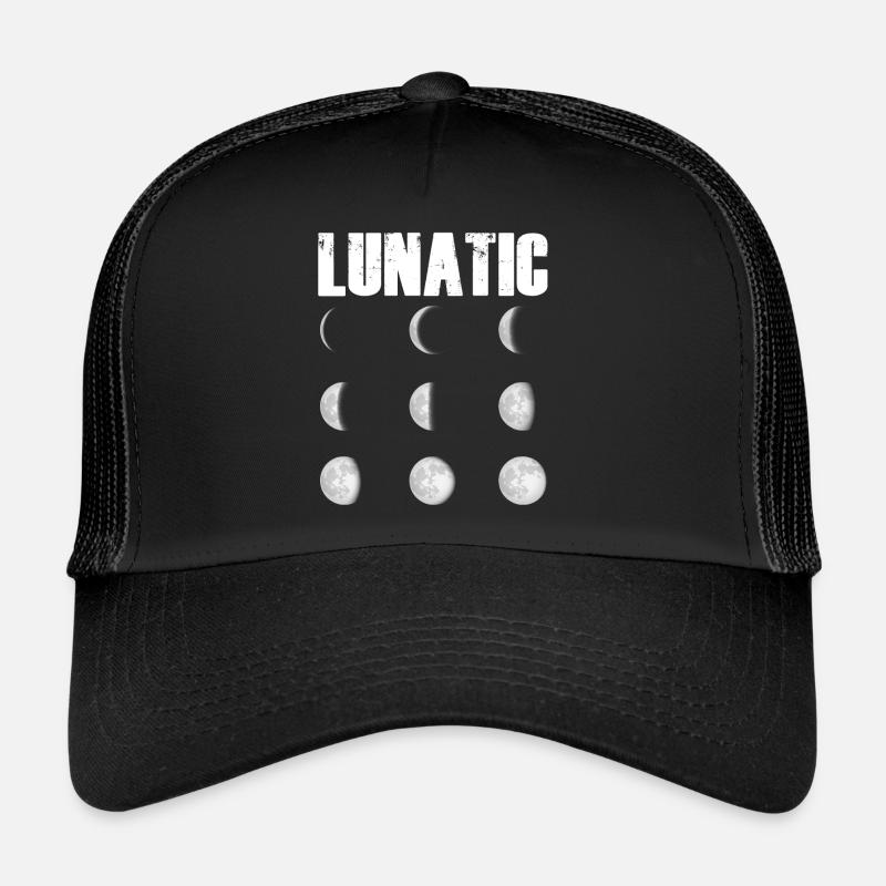 Satellites de corps céleste Phases de la Lune folle Casquette trucker 