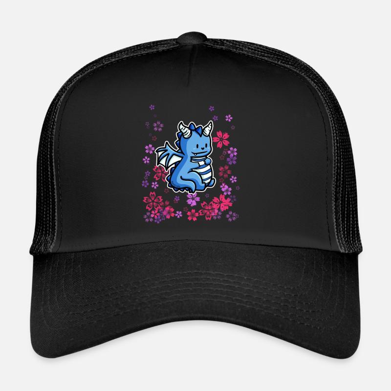 Pré de fleurs d’enfant dragon Casquette trucker 