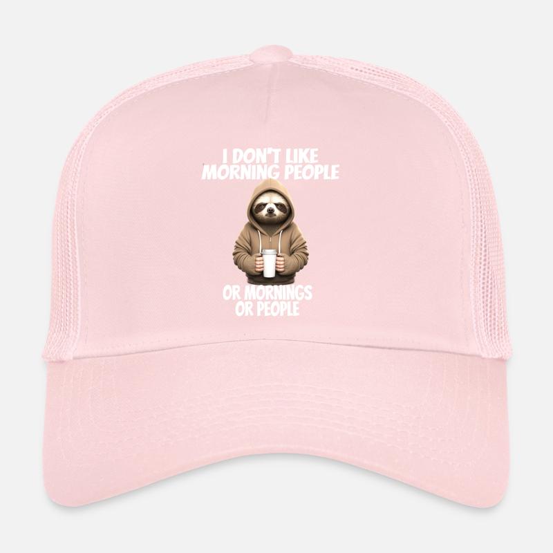 C’est drôle de dire que je n’aime pas les gens du matin... Casquette trucker 
