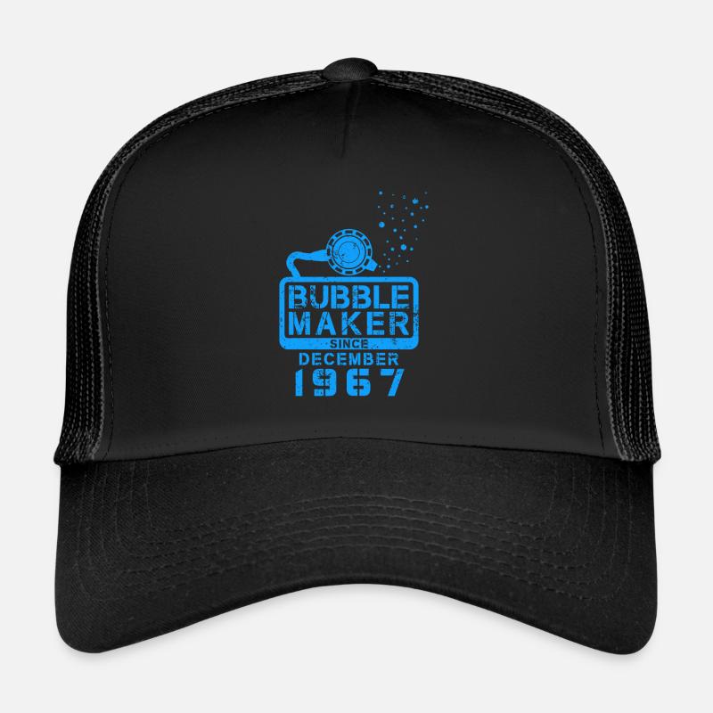 Plongeur Birthday Bubblemaker depuis décembre 1967 Casquette trucker 