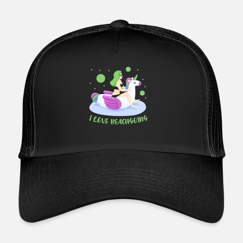 J’adore les amateurs de plage de vacances à la plage Casquette trucker 