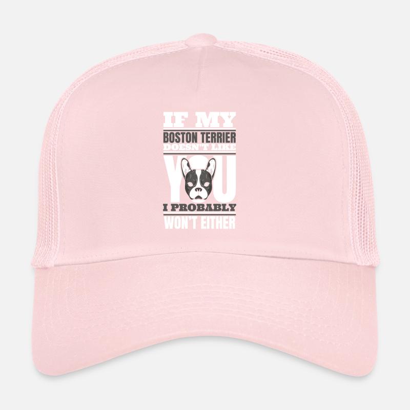 Hund Boston Bull Terrier Hundebesitzer Trucker Cap
