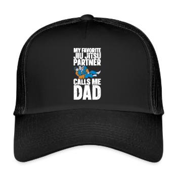 Jiu Jitsu Papa Gi Jiu - Casquette trucker  - noir/noir - Devant