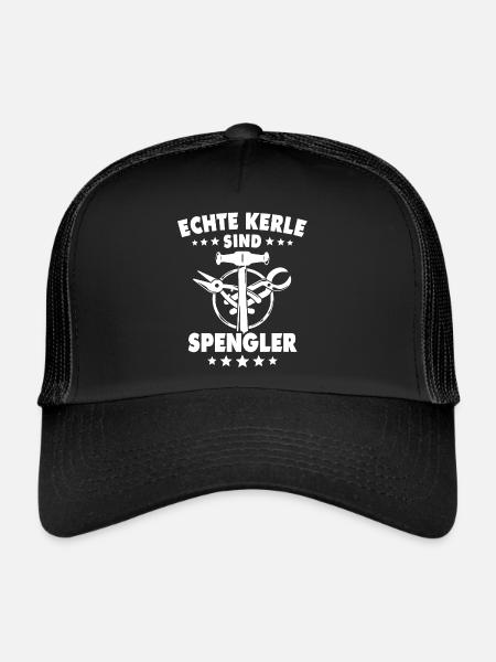 Spengler Bauspengler Karosseriespengler - Trucker Cap - Schwarz/Schwarz