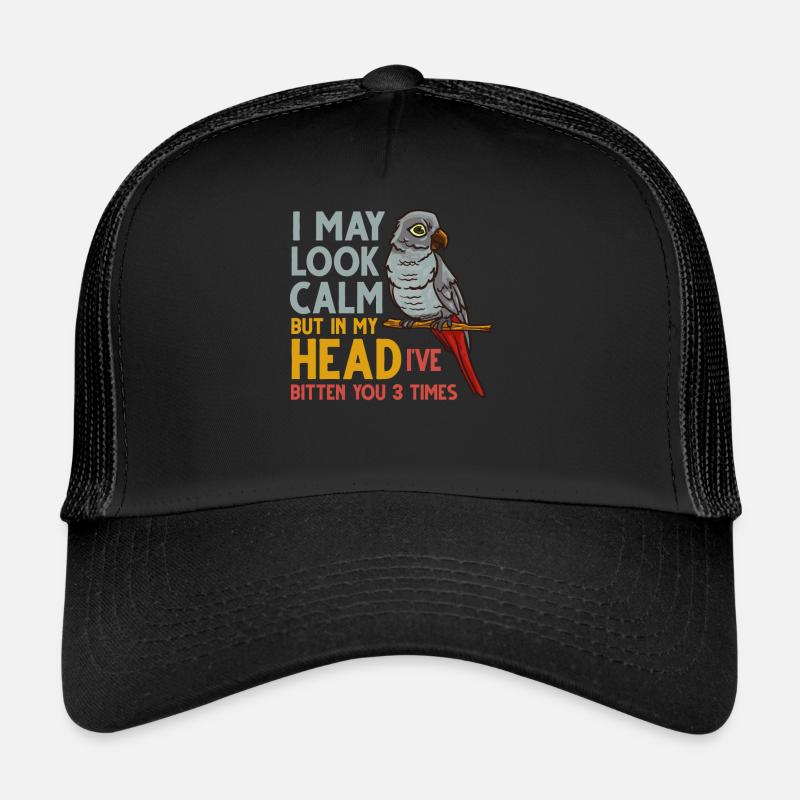 Perroquet gris d’Afrique oiseau perroquet Afrique Casquette trucker 