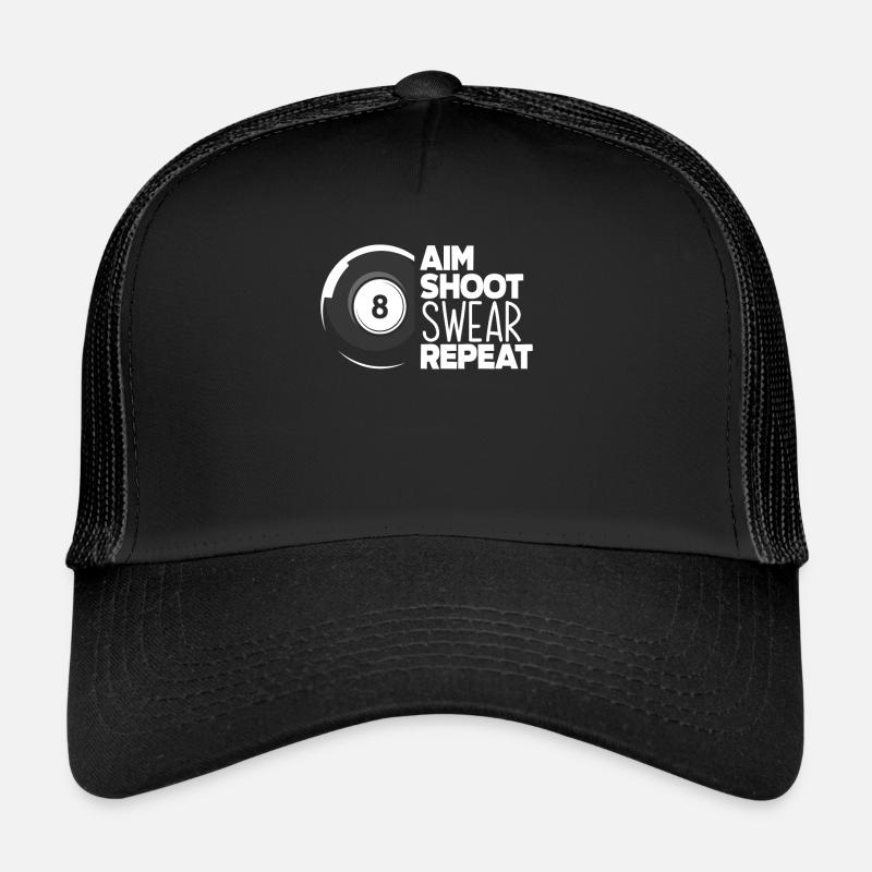 Sort de malédiction de billard Casquette trucker 
