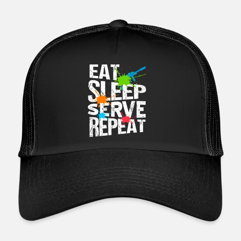 EAT Sleep Serve Répéter Retro Navy Seals Army Casquette trucker 