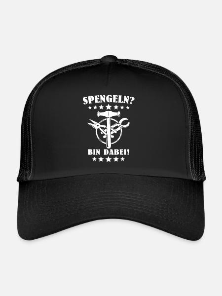 Spengler Spengeln Karosseriespengler - Trucker Cap - Schwarz/Schwarz