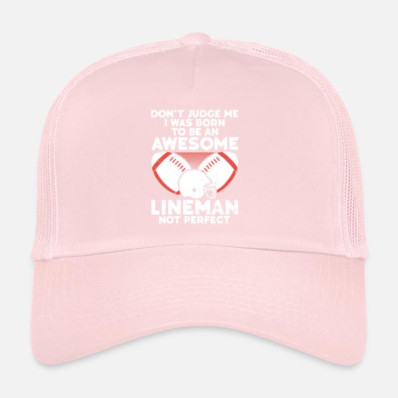Lineman Football Player Offensive Defensive Trucker Cap
