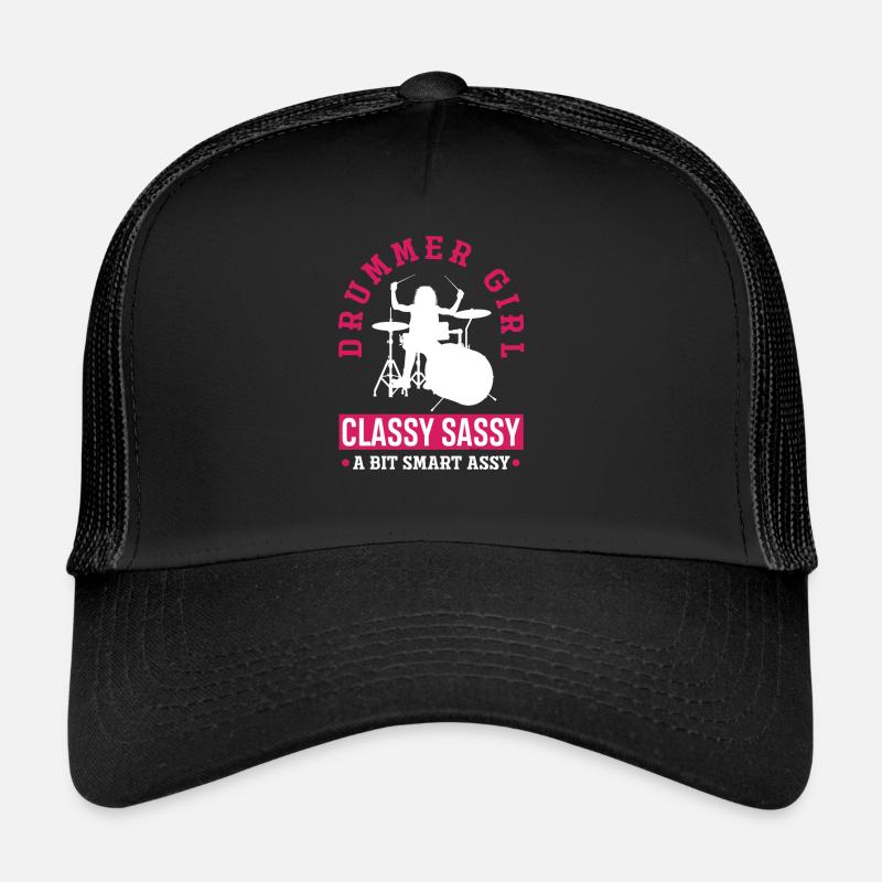 Girl Drums Drummer Gift Casquette trucker 