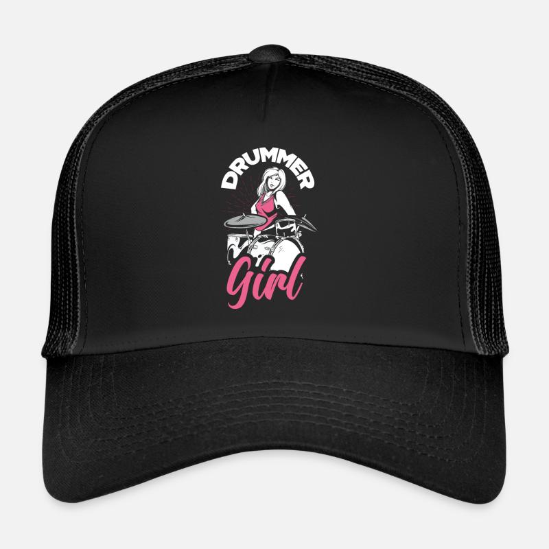 Drums Girl Drummer Gift Casquette trucker 