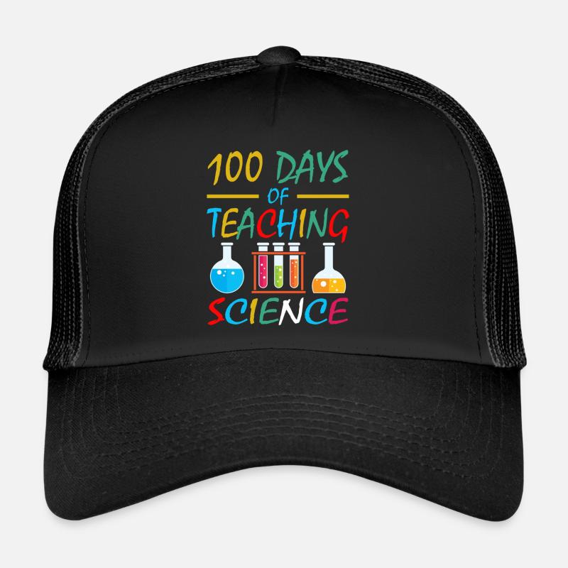 100 jours de cours de sciences Enseignants de matières scolaires Casquette trucker 