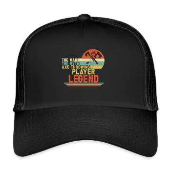 Axe Throw Axe Throwing Game - Trucker Cap - black/black - Front