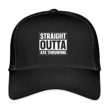 Axe Throw Axe Throwing Game - Trucker Cap - black/black - Front