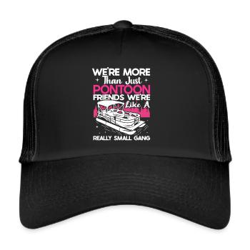 Ponton Queen -Bateau Ponton -Femmes - Casquette trucker  - noir/noir - Devant