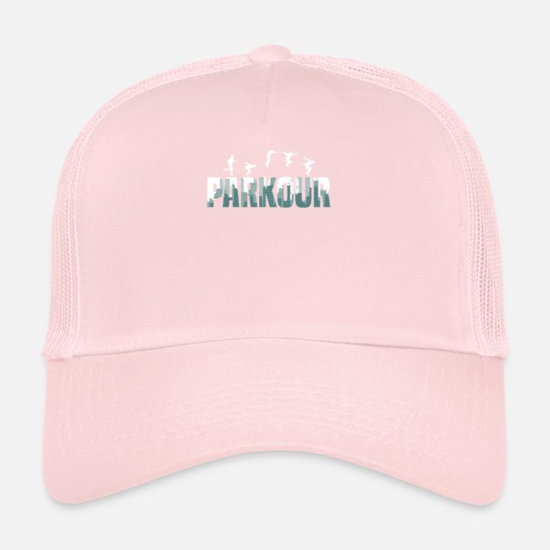Funny Parkour Runner Freerunner Gift Trucker Cap