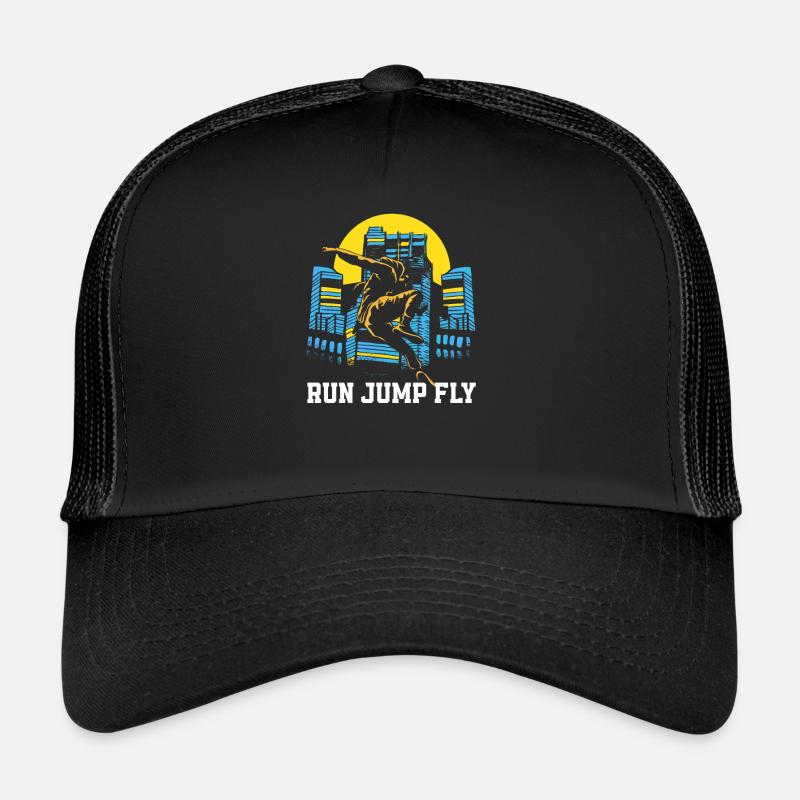 Funny Parkour Runner Freerunner Gift Trucker Cap