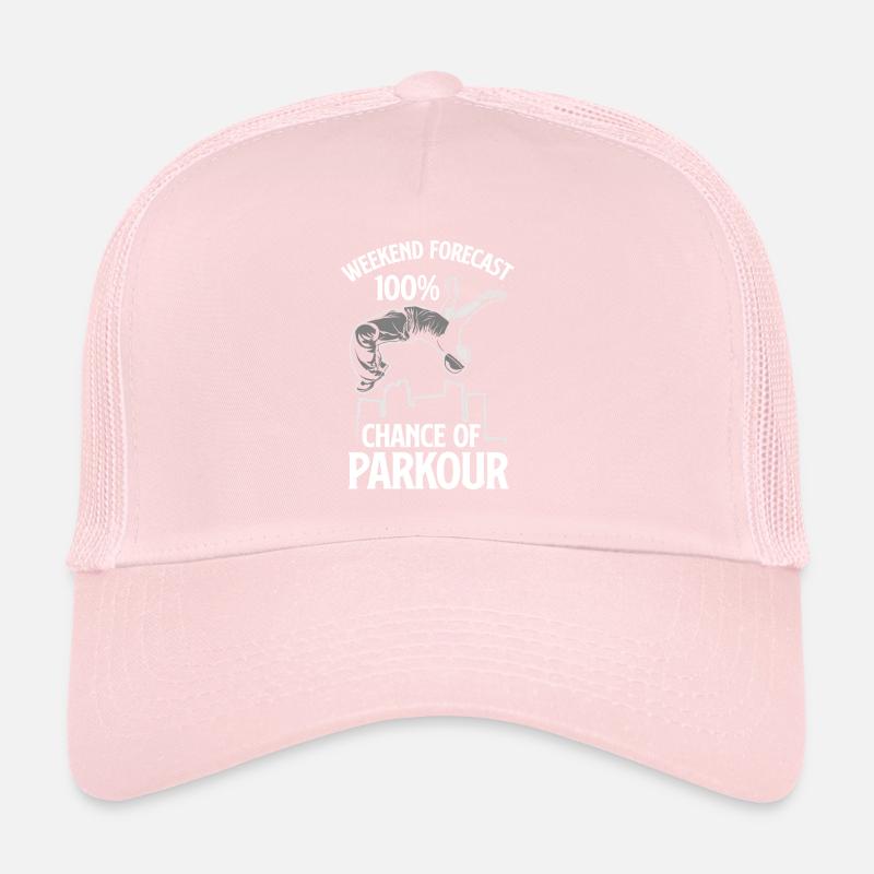 Funny Parkour Runner Freerunner Gift Trucker Cap