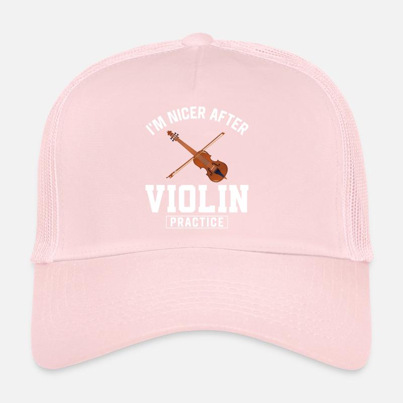 Violin Violinist I'm Nicer After Trucker Cap